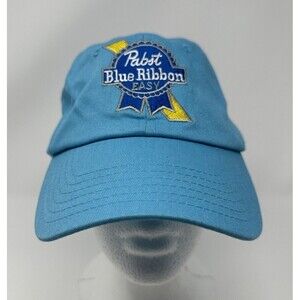 Pabst Blue Ribbon “Easy” Strapback Light Blue Baseball Cap Hat OSFA